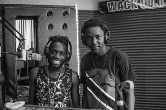 JP AND CHRISTO AT WACK RADIO STATION